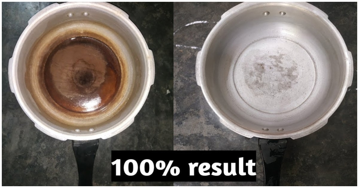 Easy way to Clean Stained Pressure Cooker