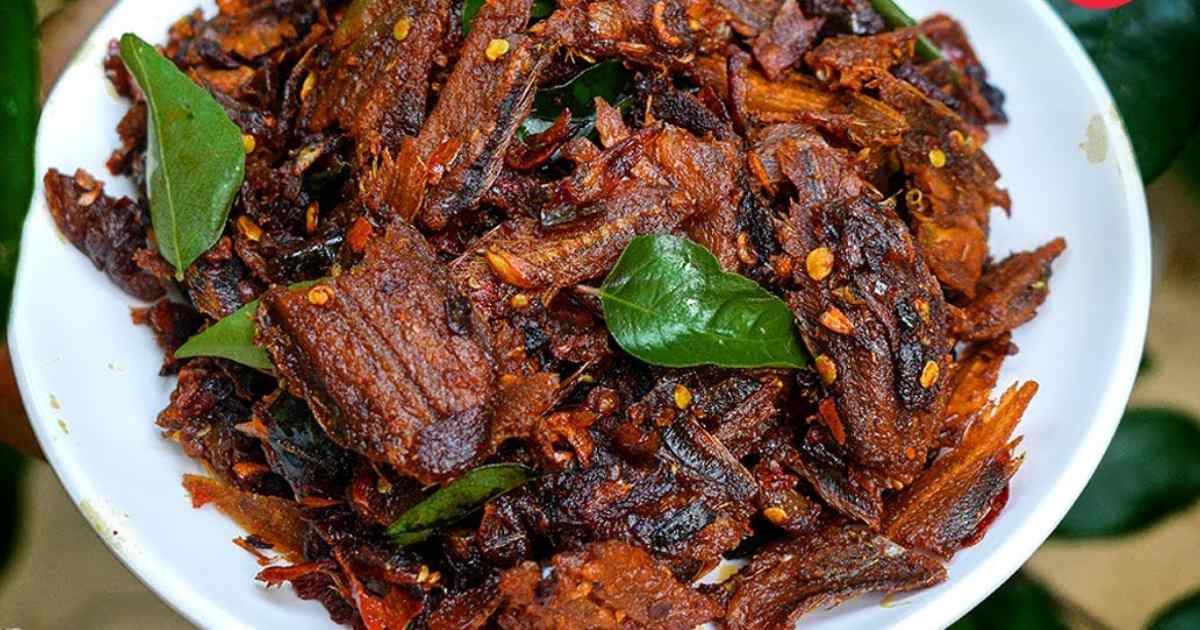 Kerala Style unakkameen thoran recipe