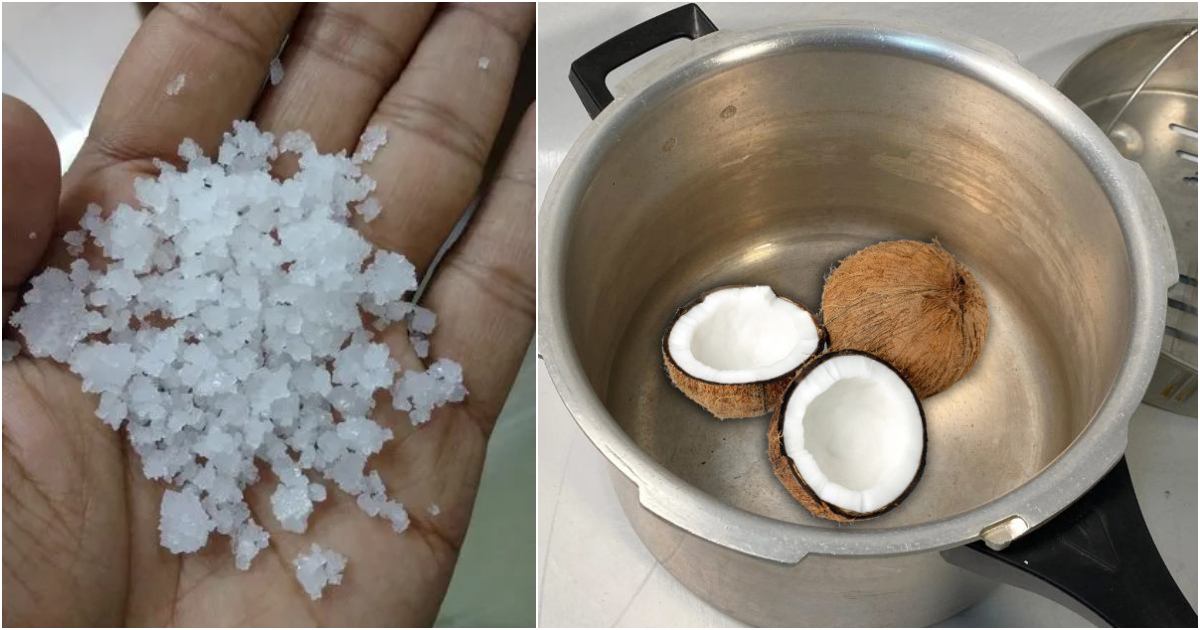 tips to make coconut oil using salt