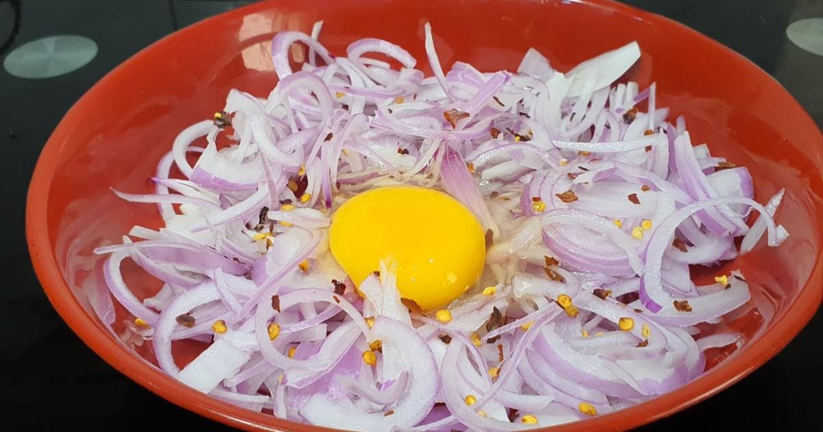 Special Tasty Onion Egg snack recipe