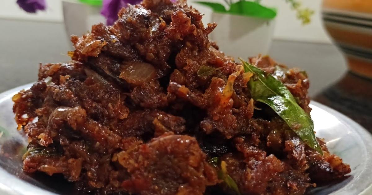 Keralastyle dried shrimp fry Recipe