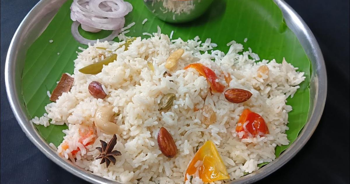 Coconut milk rice recipe