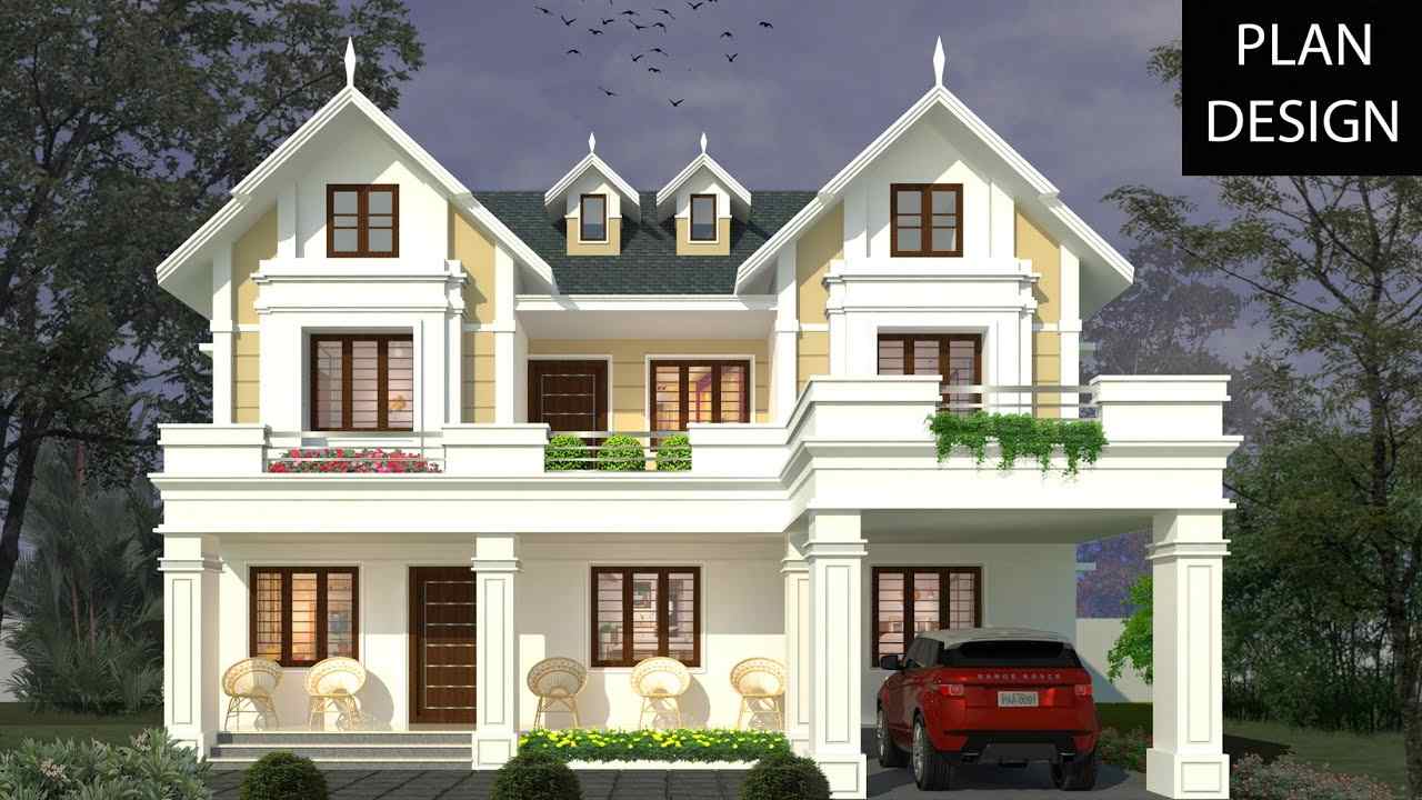 Beautiful 4 bedroom kerala house design