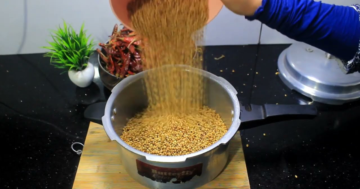 Chilly Coriander powder making