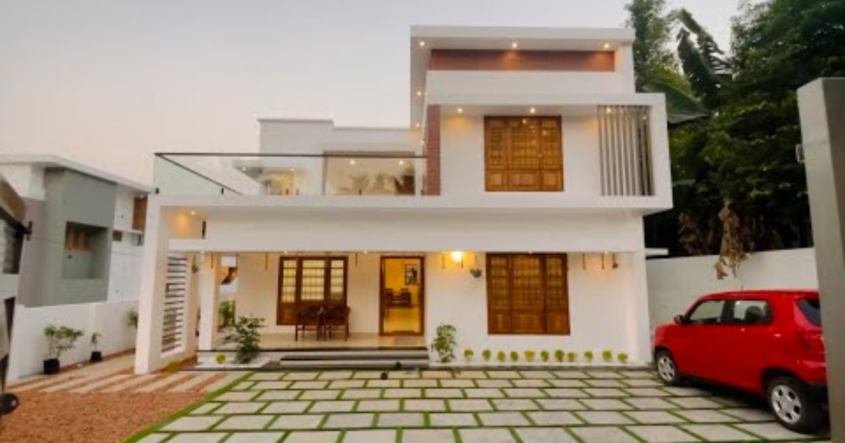 2200 sqft Contemporary home design at 10 cent plot