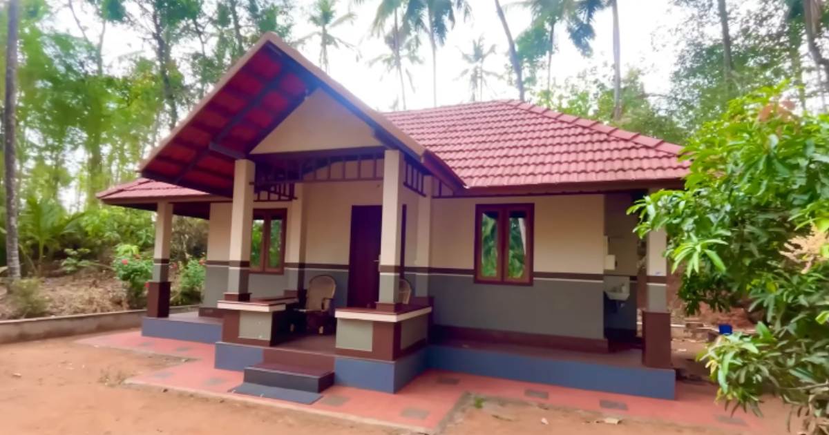 6 lakhs low budget traditional home