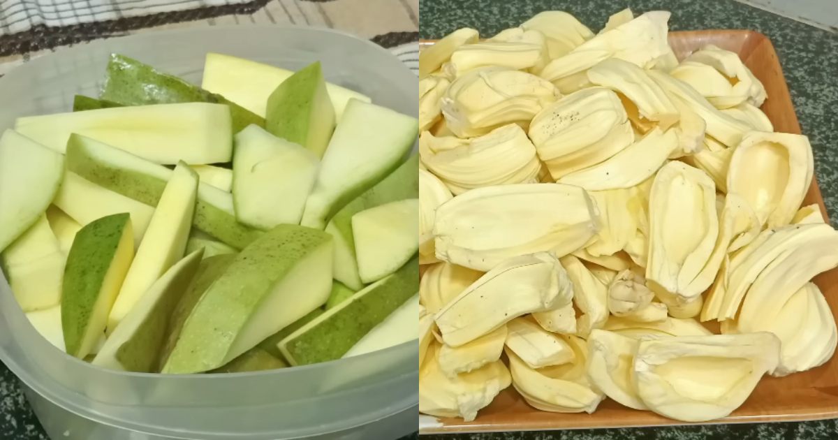 To Store Raw Jackfruit and Mango
