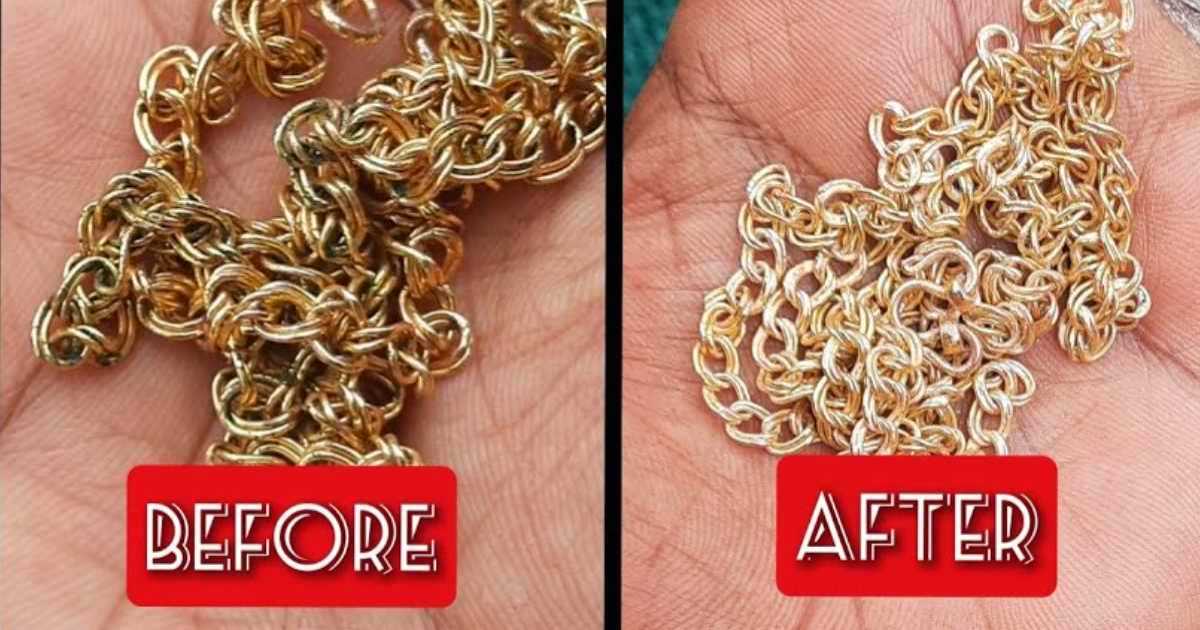 Gold covering jewellery polishing