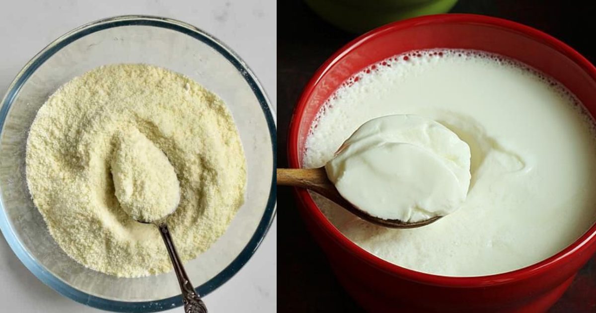 Homemade Curd Using Milk powder
