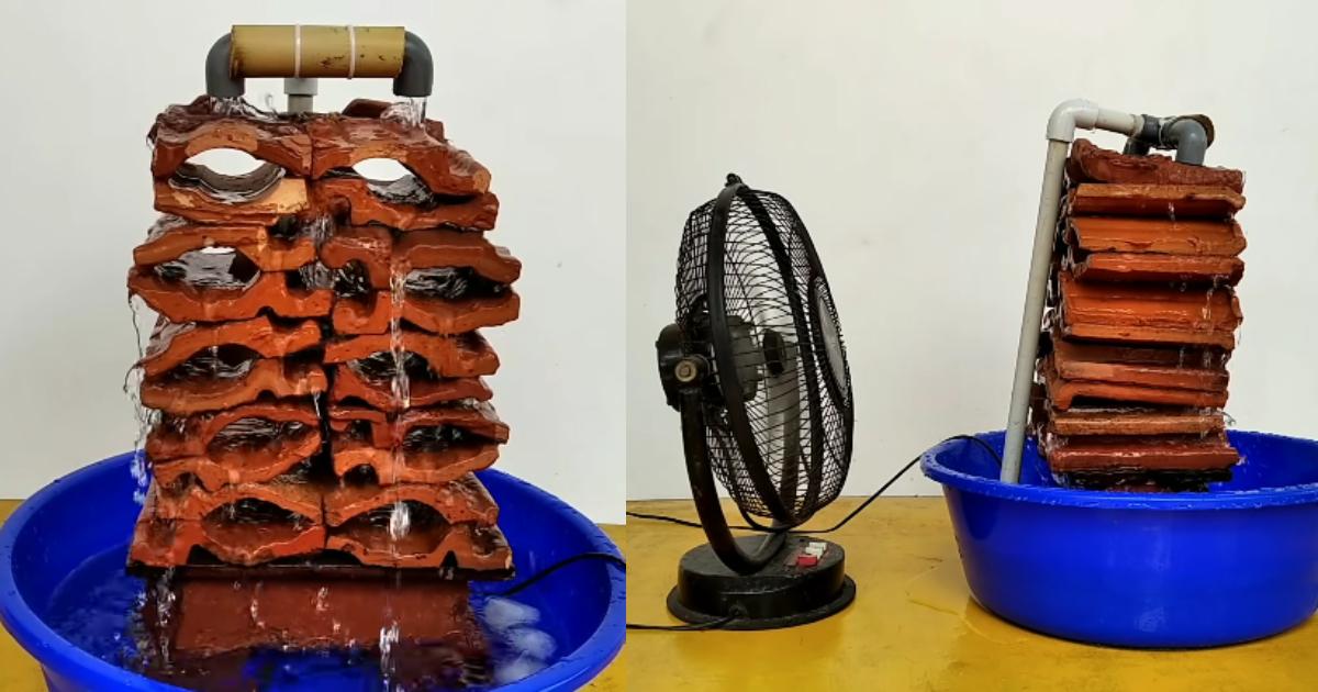 Air Cooler using roof tile
