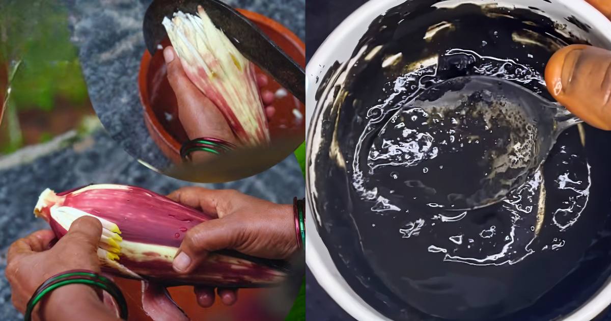 Hair Dye Using Banana Flower