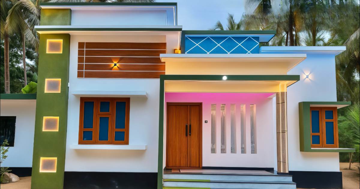 960 Sqft 2BHK Home design