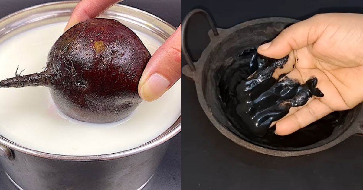 Beetroot rice water hair dye