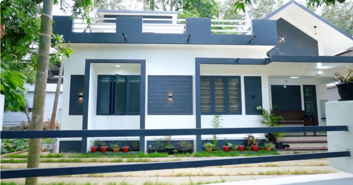 1300 sqft Modern simple home