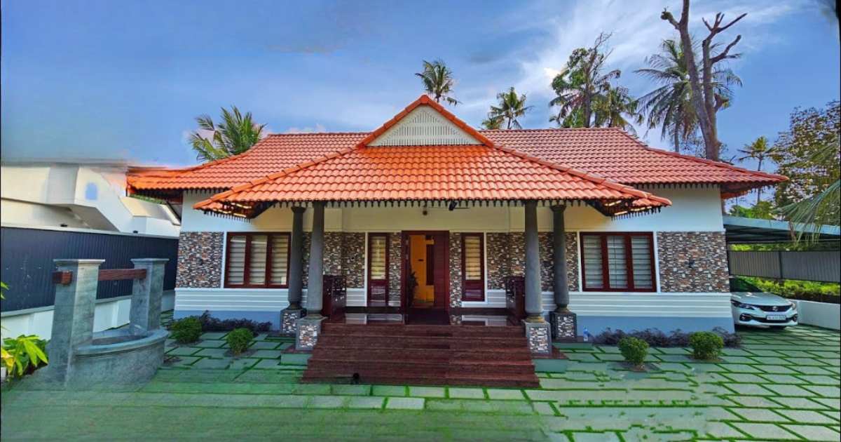 1950 sqft 3 BHK simple home