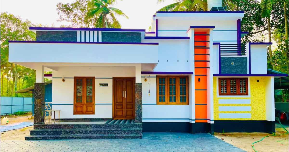 1216 Sqft Trending single storied home