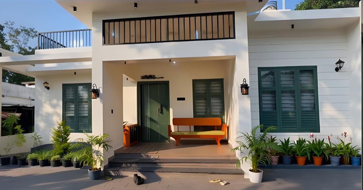 1250 Sqft Modern Contemporary home