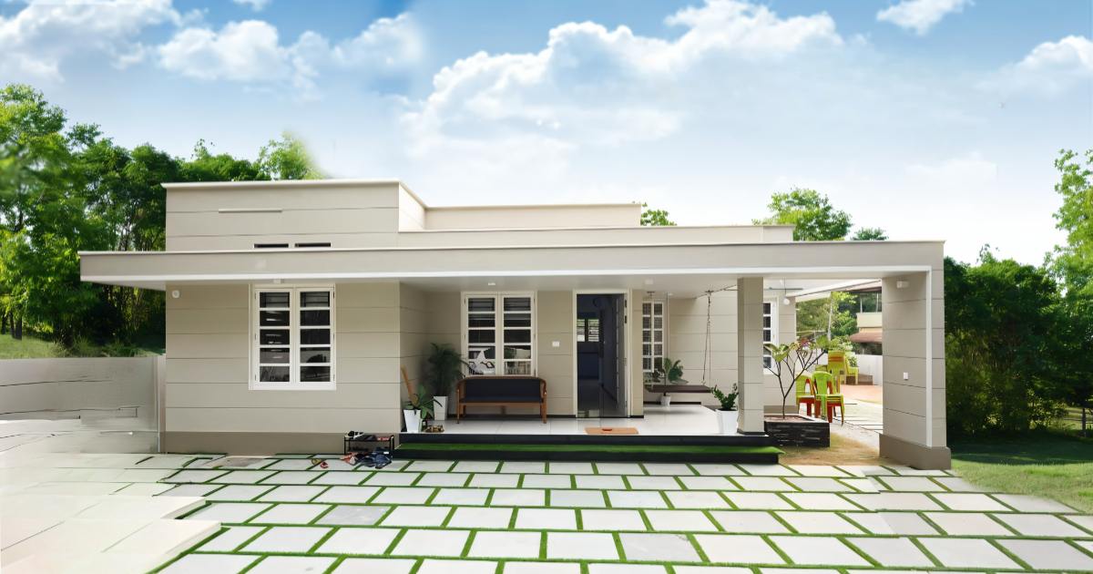 1350 SQFT 3 BHK simple Home