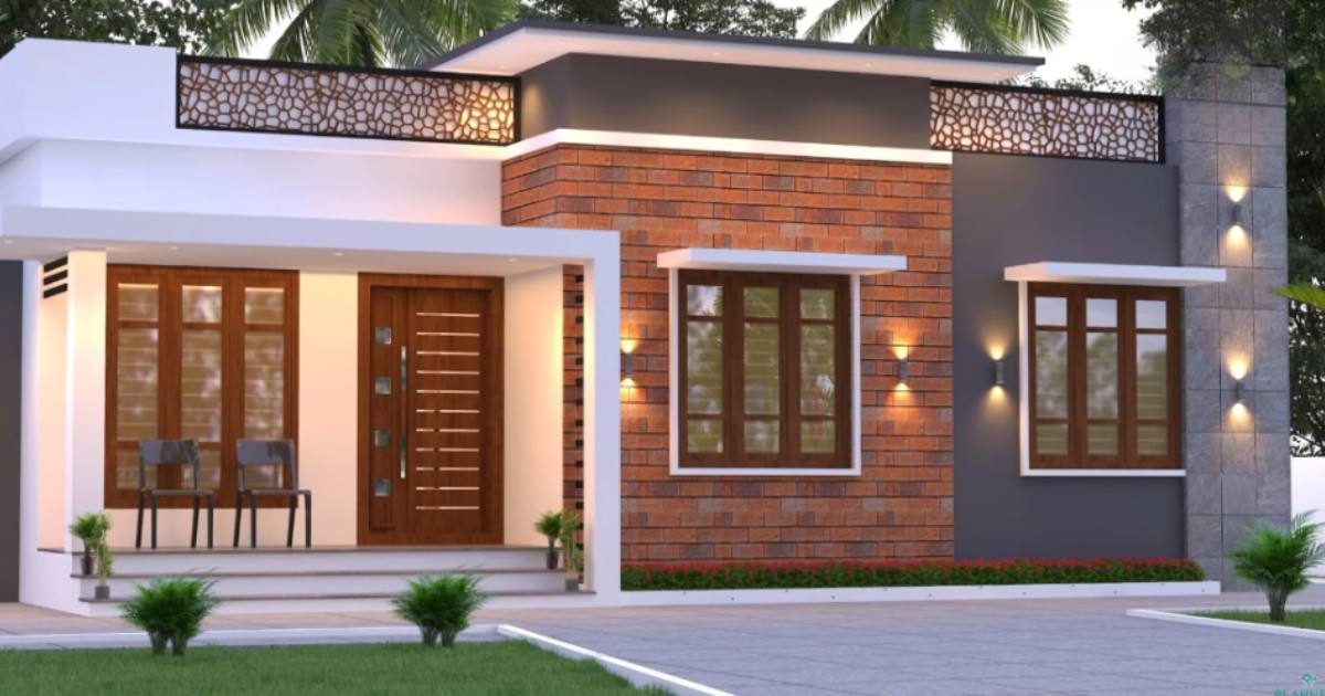 800 sqft house 3D Elavation
