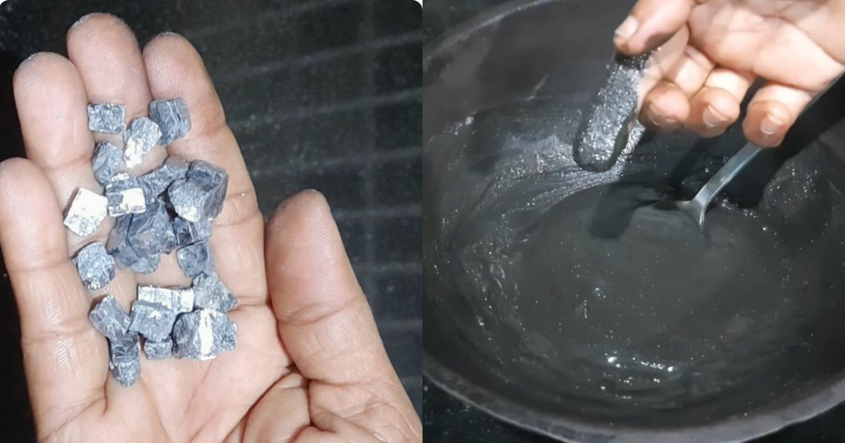 Anjanakallu natural hair dye