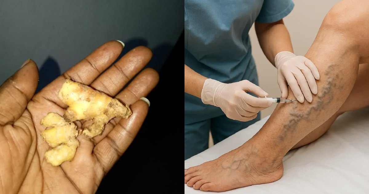 Varicose veins removal using ginger