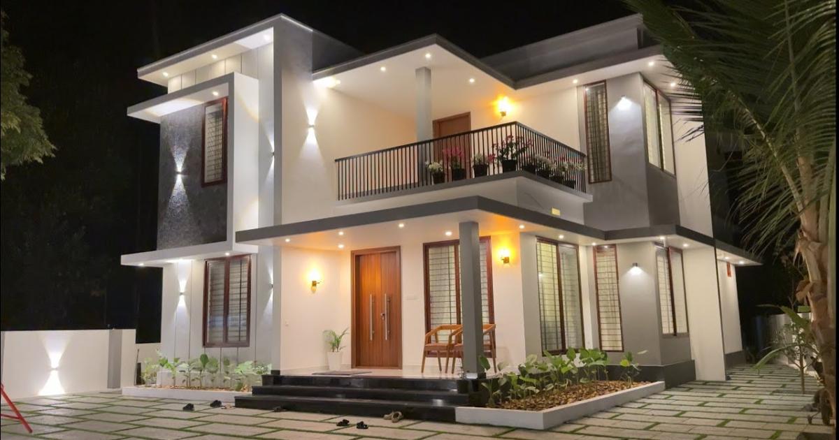 2200 sqft Modern two storied home